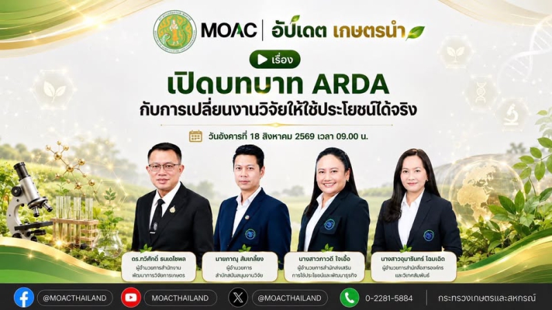 FacebookLiveกระทรวงเกษตรและสหกรณ์