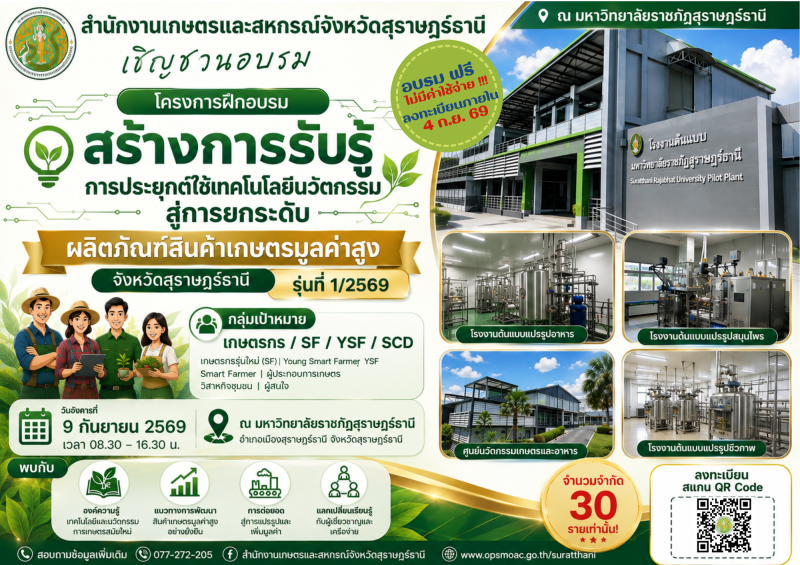 สำนักงานเกษตรและสหกรณ์จังหวัดสุราษฎร์ธานี