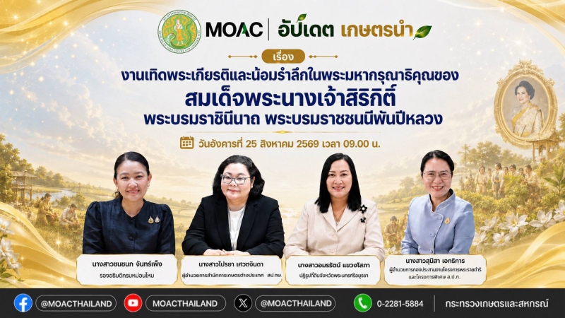 FacebookLiveกระทรวงเกษตรและสหกรณ์