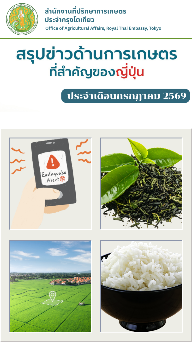 สรุปข่าวด้านการเกษตรที่สำคัญของญี่ปุ่น