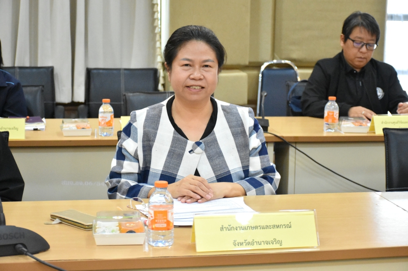 สนง.กษ.อำนาจเจริญเข้าร่วมการประชุมคณะกรรมการสถิติระดับจังหวัดอำนาจเจริญ