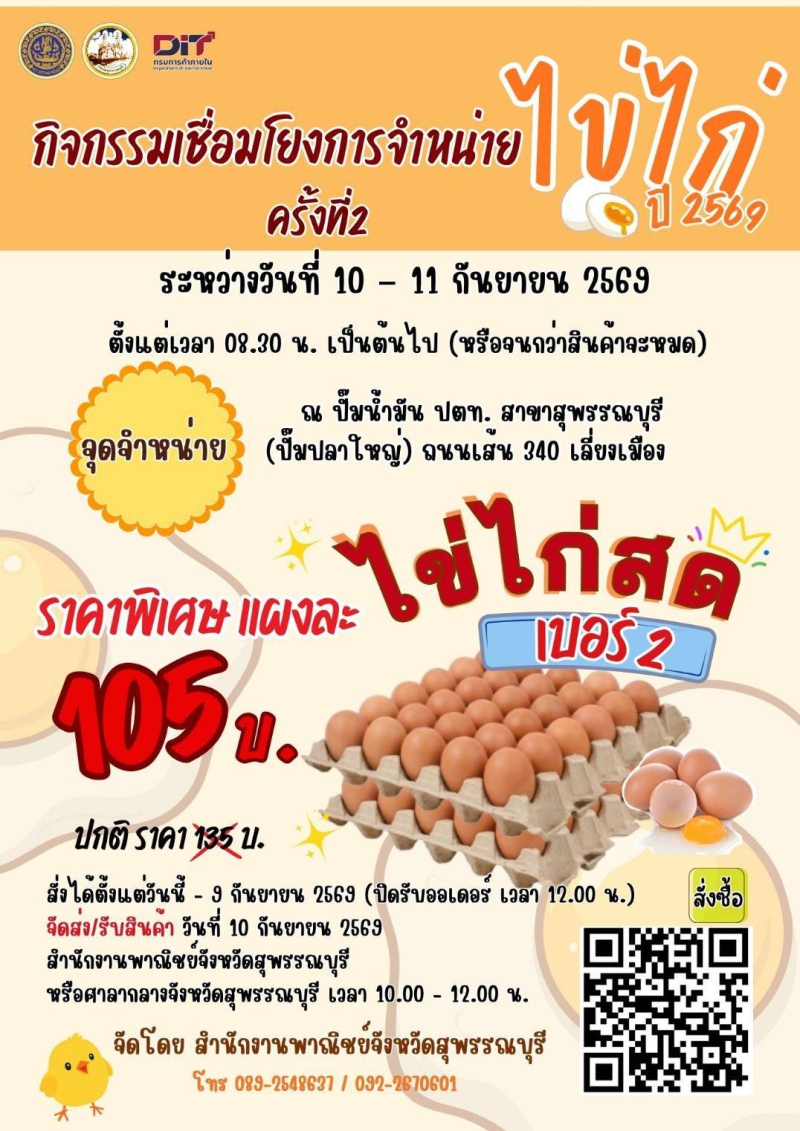 กิจกรรม “เชื่อมโยงการจำหน่ายไข่ไก่ ปี 2569” ครั้งที่ 2