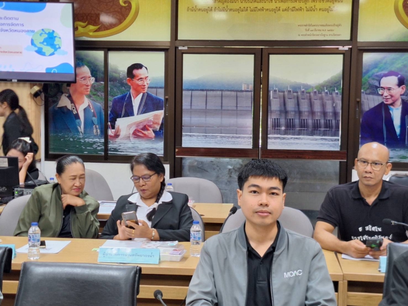 ประชุมคณะกรรมการจัดทำและติดตามประเมินผลแผนปฏิบัติการเพื่อการจัดการคุณภาพสิ่งแวดล้อมในระดับจังหวัดหนองคาย