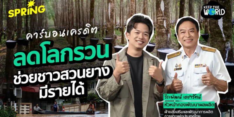 คาร์บอนเครดิตทางรอดสวนยางไทยยุคโลกรวน