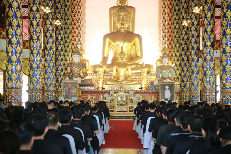 พิธีสวดพระพุทธมนต์และเจริญจิตภาวนาอุทิศถวายแด่สมเด็จพระนางเจ้าสิริกิติ์