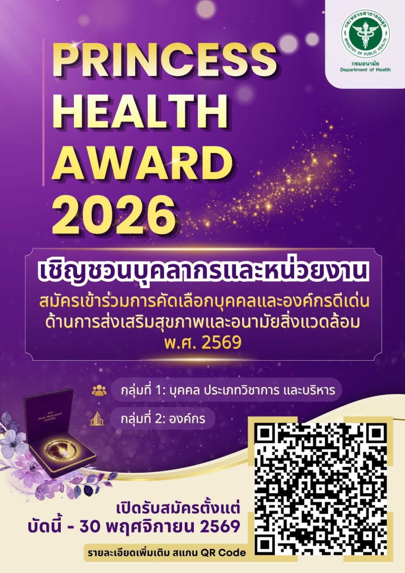 ประชาสัมพันธ์การคัดเลือกบุคคลและองค์กรดีเด่น
