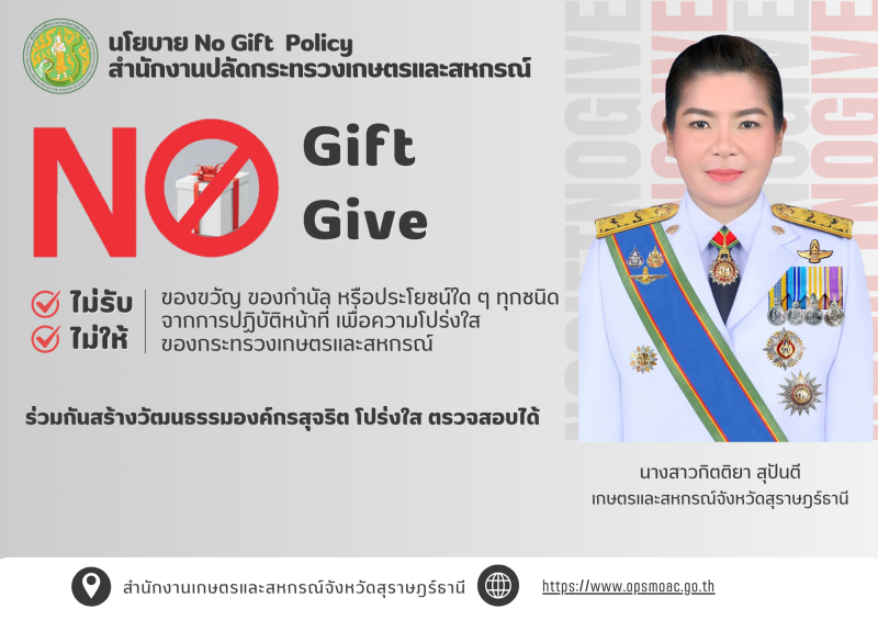 เกษตรและสหกรณ์จังหวัดสุราษฎร์ธานี