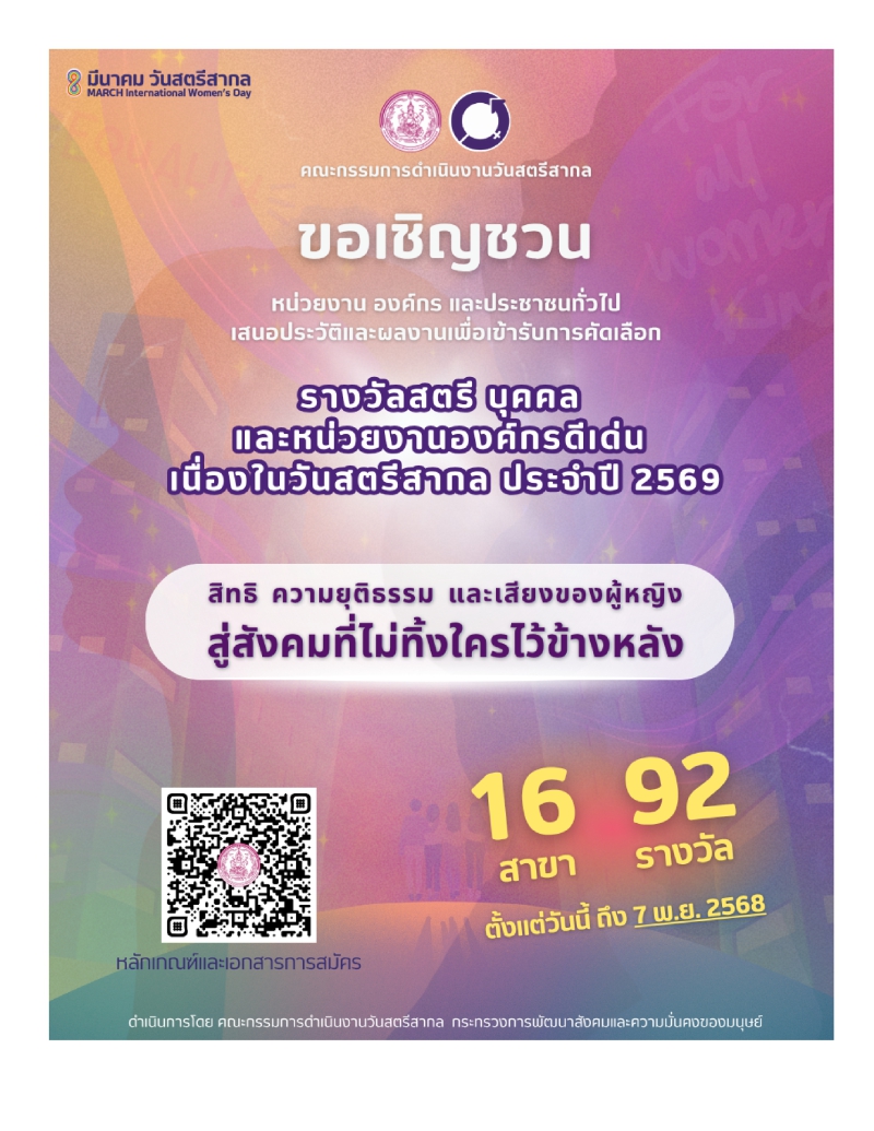 สนง.กษ.อำนาจเจริญประชาสัมพันธ์เสนอชื่อบุคคลดีเด่น