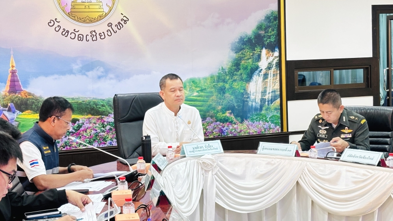 ประชุมคณะกรรมการให้ความช่วยเหลือผู้ประสบภัยพิบัติจังหวัดเชียงใหม่