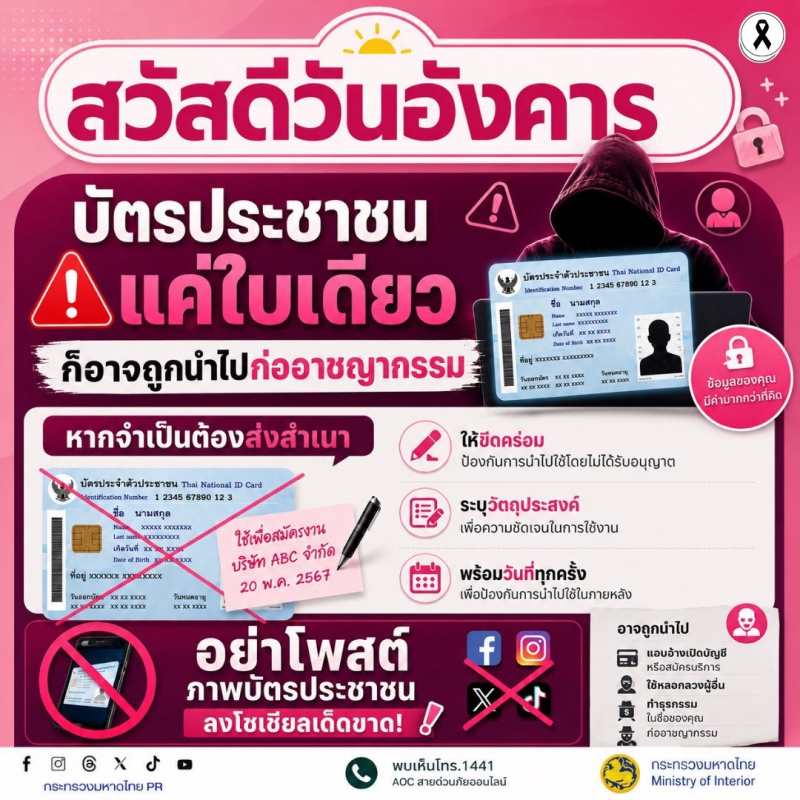 สื่อเตือนภัย ประจำเดือนตุลาคม 2569