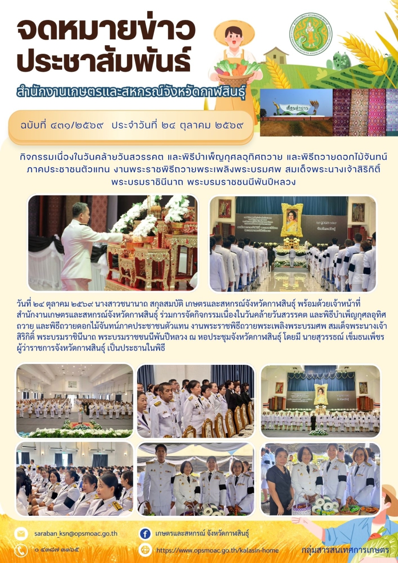 กิจกรรมเนื่องในวันคล้ายวันสวรรคต