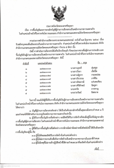 ประกาศการขึ้นบัญชีและการยกเลิกบัญชีผู้ผ่านการเลือกสรรเป็นพนักงานราชการเฉพาะกิจ