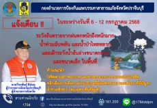 แจ้งเตือนในระหว่าง6-12กรกฎาคม2568ระวังอัตรายฝนตกหนักถึงหนักมาก