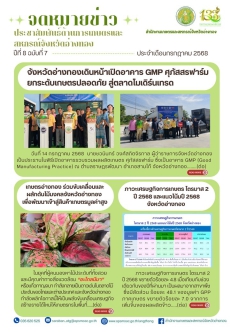 จดหมายข่าวสำนักงานเกษตรและสหกรณ์จังหวัดอ่างทอง