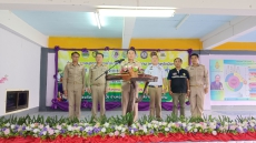 จัดนิทรรศการในโครงการจัดที่ดินทำกินให้ชุมชนตามนโยบายรัฐบาลจังหวัดบึงกาฬ