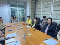 การประชุมชี้แจงประเด็นข้อตรวจพบที่สำคัญจากการตรวจสอบรายงานการเงินกองทุนหมุนเวียนเพื่อการกู้ยืมแก่เกษตรกรและผู้ยากจน