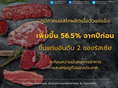 การผลิตเนื้อวัวแช่แข็งในภูมิภาคมอสโกเติบโต
