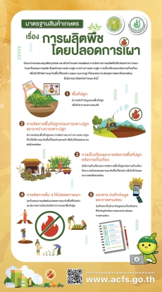 มาตรฐานสินค้าเกษตร เรื่อง การผลิตพืชโดยปลอดการเผา