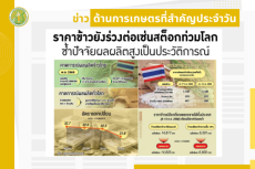 สรุปข่าวด้านการเกษตรที่สำคัญประจำวันที่ 20-22 กันยายน 2568
