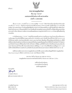 ประกาศกรมอุตุฯฉบับที่11(259/2568)เรื่องพายุ
