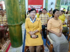 กษ.อำนาจเจริญร่วมพิธีเจริญพระพุทธมนต์เฉลิมพระเกียรติถวายพระพรชัยมงคลแด่