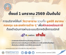 ประชาสัมพันธ์ระบบบริจาคอิเล็กทรอนิกส์ (e-Donation)