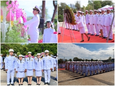 พิธีวางพวงมาลาและถวายราชสดุดี