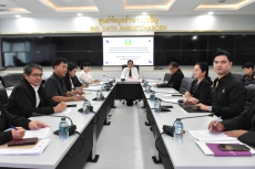 การเตรียมความพร้อมของฝ่ายจัดแสดงนิทรรศการผลิตภัณฑ์กลุ่มอาชีพและการจัดนิทรรศการของอำเภอ