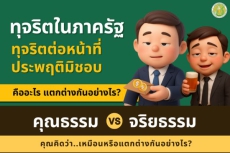 สร้างการรับรู้เกี่ยวกับการต่อต้านการทุจริตและเสริมสร้างการมีคุณธรรมและจิรยธรรม