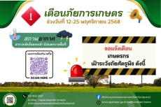 ตือนภัยเกษตรกรปทุมธานี