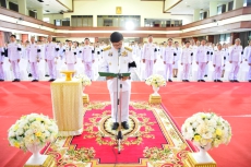 พิธีวางพานพุ่มน้อมรำลึกในพระมหากรุณาธิคุณล้นพ้นอันหาที่สุดมิได้