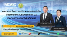 รับชมLiveรายการอัปเดตเกษตรนำ“เรื่อง:สถานการณ์และการเตรียมความพร้อมรับมือปัญหาหมอกควันฝุ่นละออง