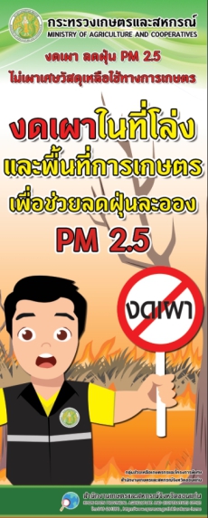 งดเผาในสที่โล่งและพื้นที่การเกษตร