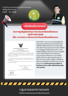 ประกาศศูนย์อุตุนิยมวิทยาภาคตะวันออกเฉียงเหนือตอนบน