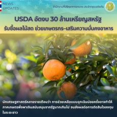 USDAอัดงบ30ล้านเหรียญสหรัฐรับซื้อผลไม้สด