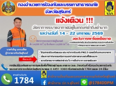 แจ้งเตือนอัตราการระบายอากาศอยู่ในเกณฑ์ต่ำถึงต่ำมาก