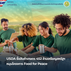 USDAซื้อสินค้าเกษตร452ล้านเหรียญสหรัฐฯหนุนโครงการ