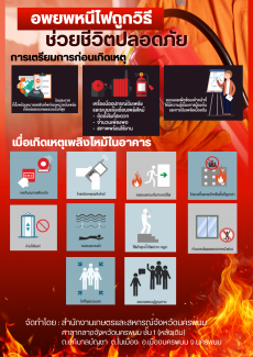 ประชาสัมพันธ์วิธีอพยพหนีภัย