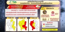 ประกาศเตือนฉบับที่1พายุร้อนบริเวณภาคเหนือในช่วงวะนที่