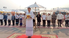 พิธีเปลี่ยนผ้าผูกเอวพ่อขุนงำเมือง