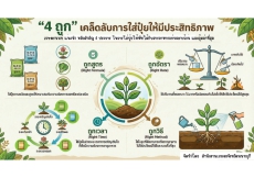 แค่4ถูกพืชโตดีประหยัดต้นทุนเกษตรกรต้องรู้!