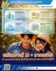 บทวิเคราะห์AI+การเกษตร10แนวทางการประยุกต์ใช้เกษตรอัจฉริยะในทางปฏิบัติ