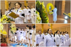 พิธีวางพวงมาลาและถวายราชสดุดี