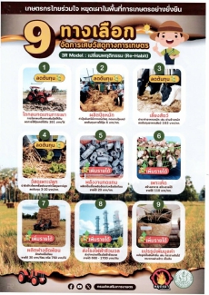 9 จัดการเศษวัสดุทางการเกษตร 3R Model : เปลี่ยนพฤติกรรม (Re-Habit)