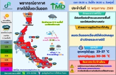 พยากรณ์อากาศภาคใต้ฝั่งตะวันออก