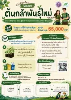 สสน.เปิดรับสมัคร“โครงการต้นกล้าพันธุ์ใหม่