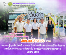 เกษตรกรผู้ปลูกข้าวจังหวัดอ่างทอง