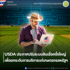 USDAประกาศปรับระบบสินเชื่อครั้งใหญ่
