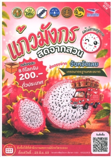 ประชาสัมพันธ์ขอเชิญชวนสั่งซื้อแก้วมังกร
