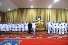 กษ.อำนาจเจริญร่วมพิธีบำเพ็ญกุศลและทำบุญตักบาตร